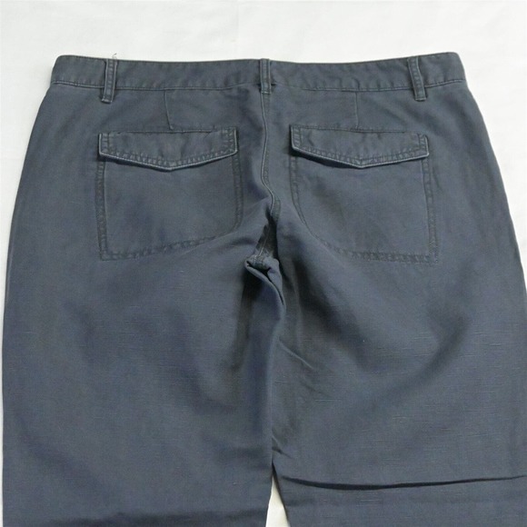 LOFT 4 Navy Blue Blue Marisa Skinny Linen Blend Womens Chino Pants - Picture 6 of 7